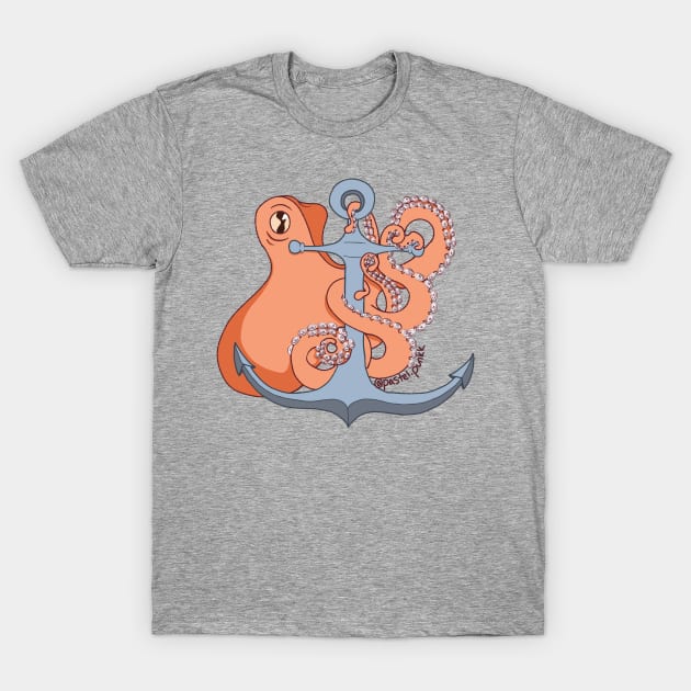 Octopus and an Anchor T-Shirt by Pastel.Punkk